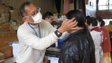 2011.04: Donated eye-glass lenses to disaster victims through eye-glass stores