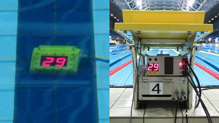 Underwater lap counter system