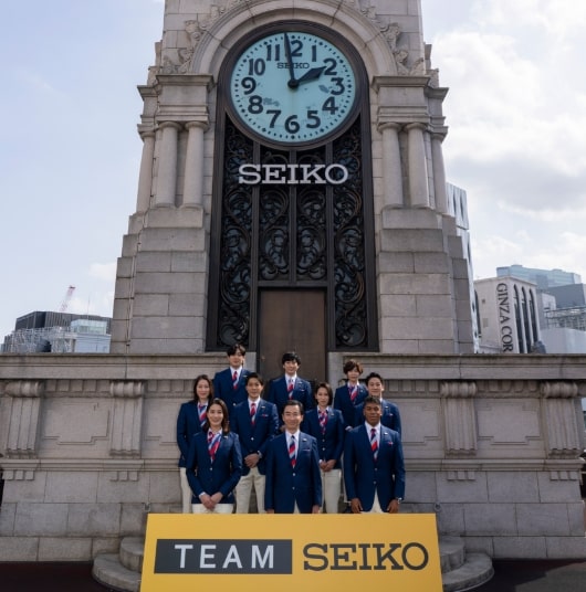 Team Seiko時計塔での誓い　写真