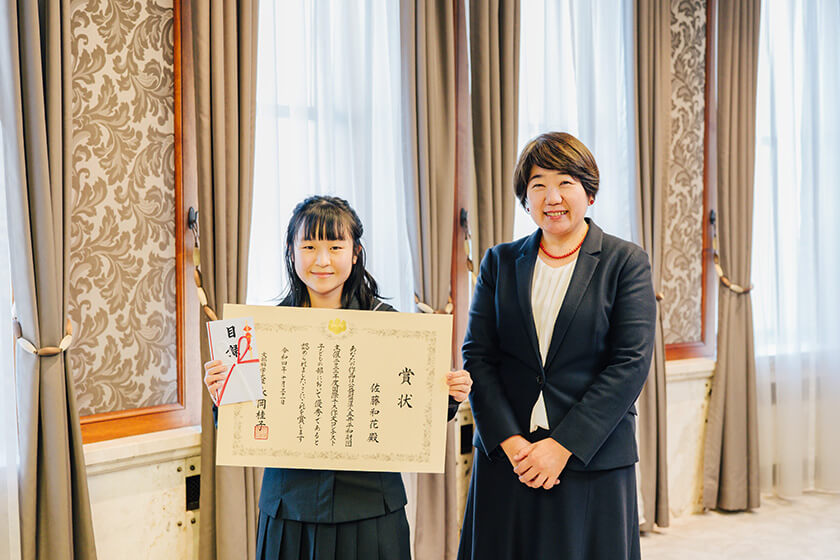 山崎奈穗美さんと佐藤和花さん