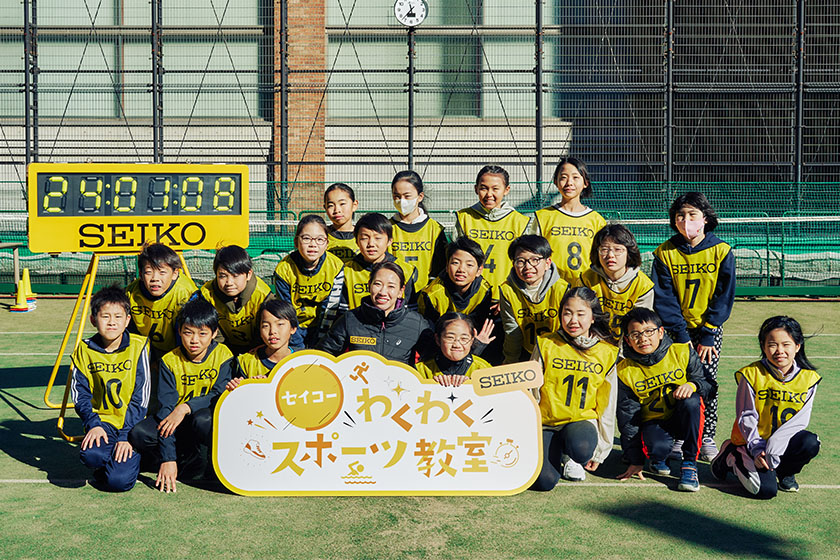 陸コース　参加した子供たちとの集合写真