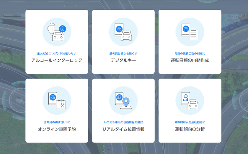 Mobility+のさまざまな機能　画像