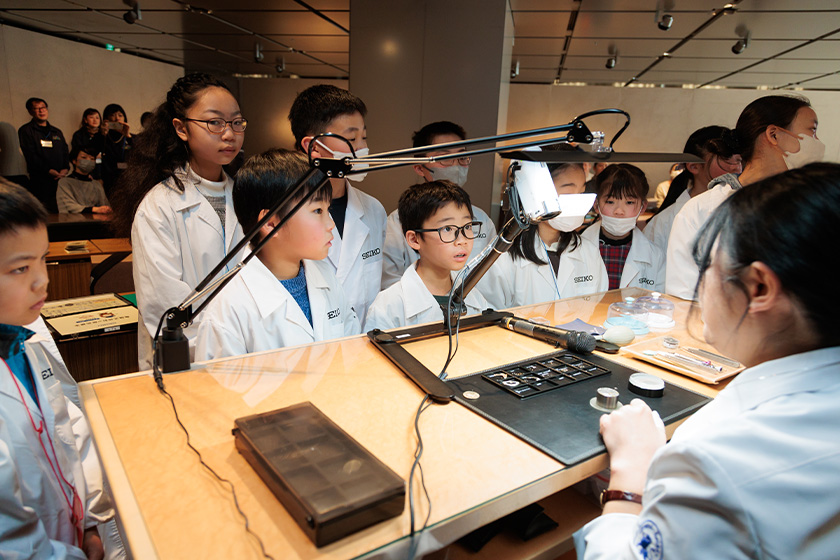 わくわく時計教室の様子　画像