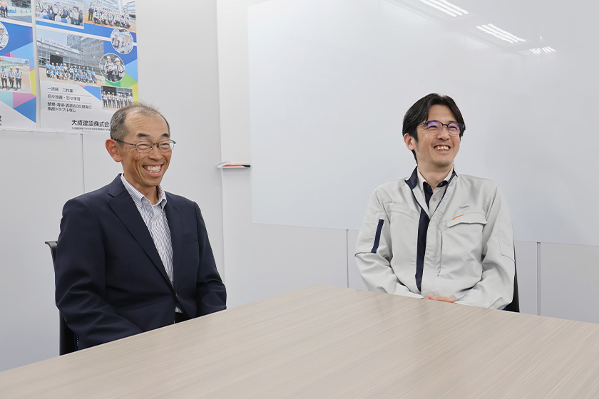 大谷氏、佐野氏（大成建設）　画像