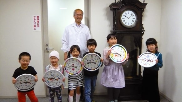 Children showing the finished product