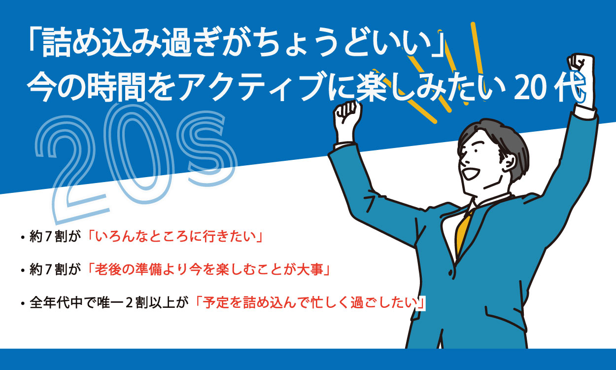 詰め込み過ぎがちょうどいい、今の時間をアクティブに楽しみたい20代