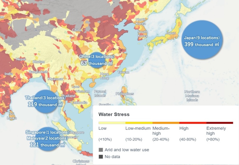 Water Withdrawals and Water Stress in Fiscal Year 2024