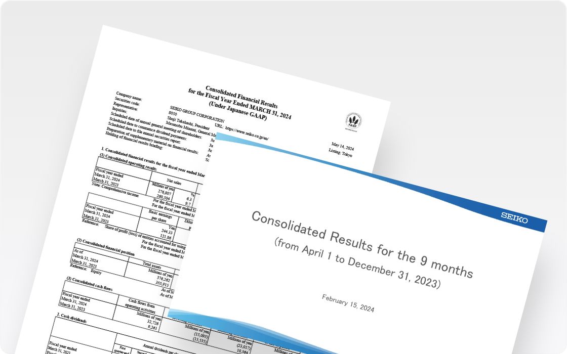 Earnings Reports & IR Presentation Materials
