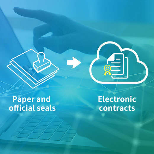 Electronic transaction support and simple electronic contracts for the cloud
