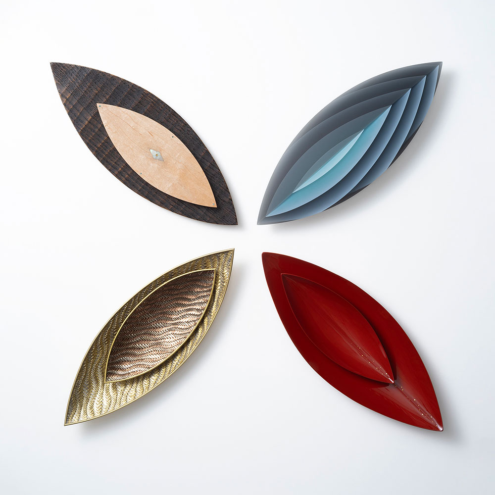 Kaguwashi II: Glass, Lacquer, Metal, and Wood