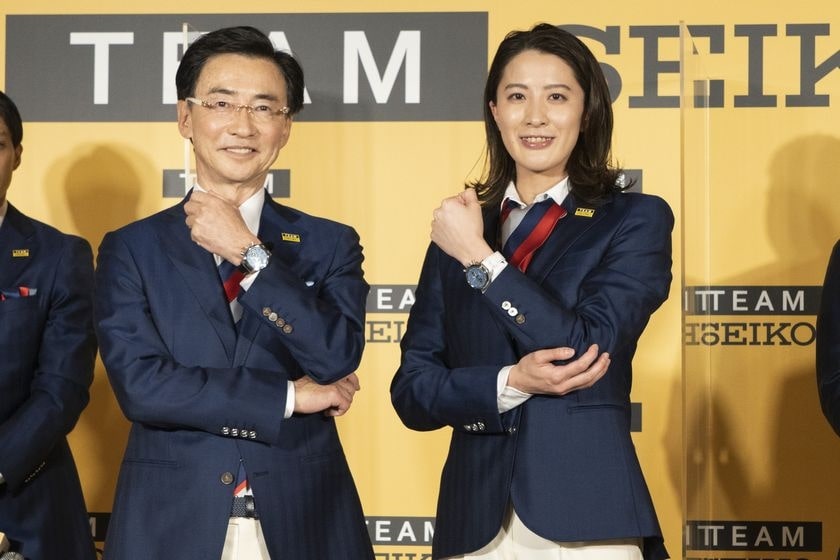 服部真二 Team Seikoエグゼクティブプロデューサーと大橋選手