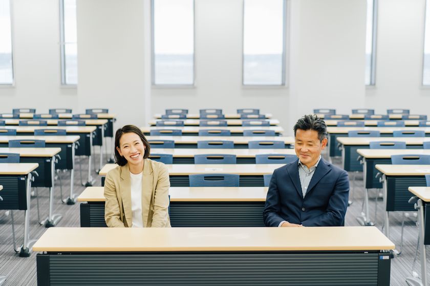 福島千里さんと山崎一彦さん 画像