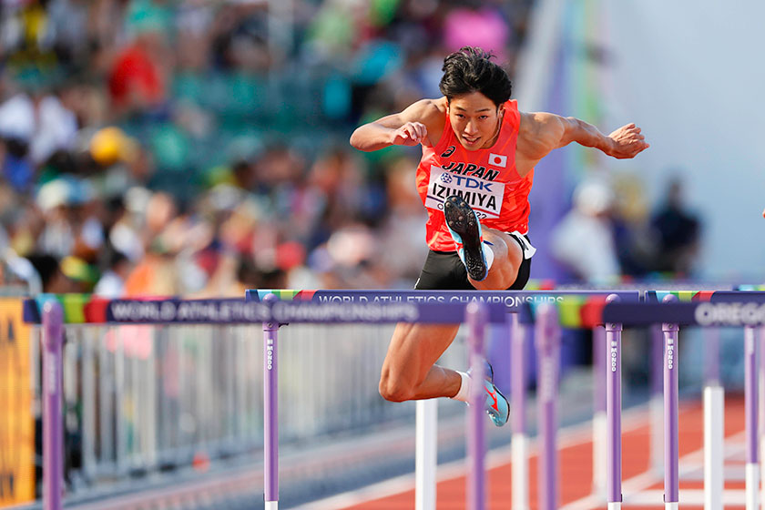 男子110mハードル 泉谷駿介選手　写真