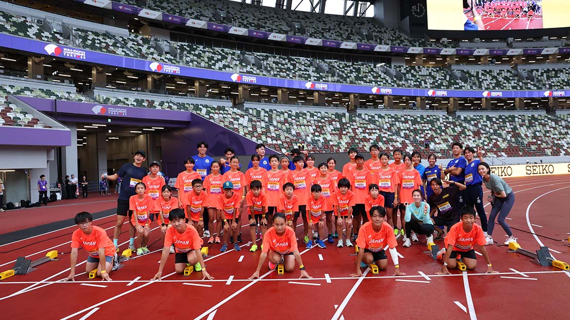 福島千里さんが指導！国立競技場で学ぶ「時」と「走り」の特別授業──東京2025世界陸上で時育® セイコースポーツアカデミー開催
