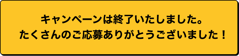 キャンペーンは終了しました。たくさんのご応募ありがとうございました！