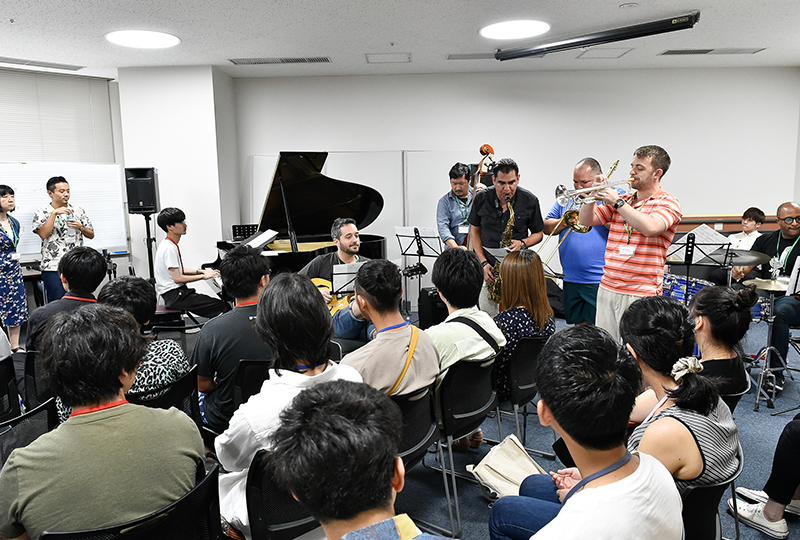 Seiko Summer Jazz Campのレッスン風景