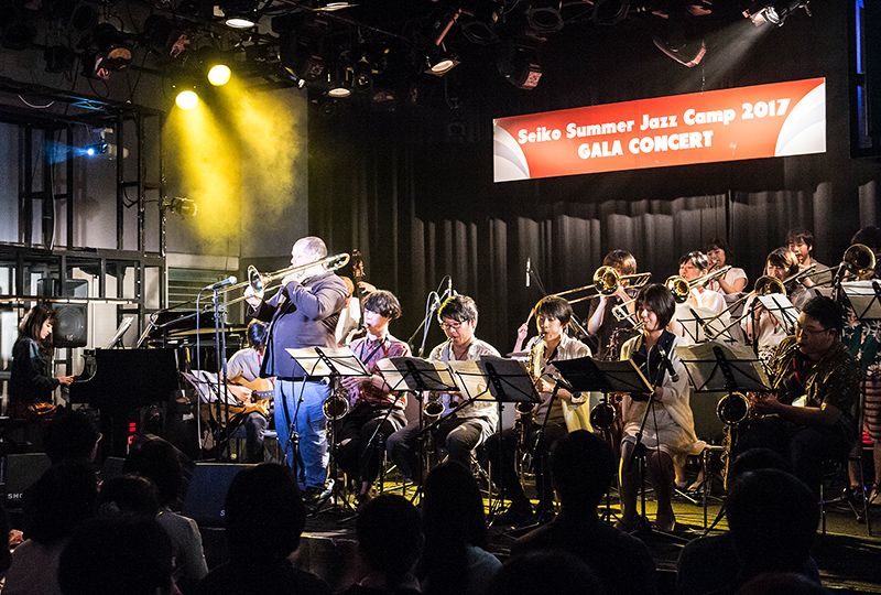 Seiko Summer Jazz Campの合奏の様子