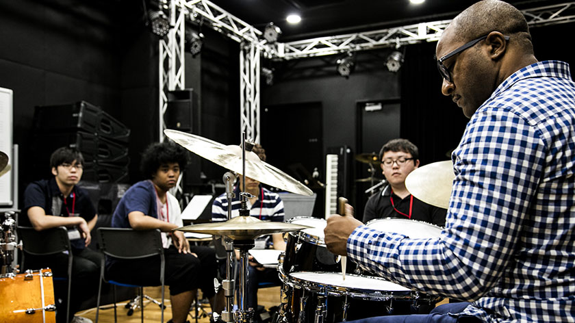 Seiko Summer Jazz Campのレッスン風景