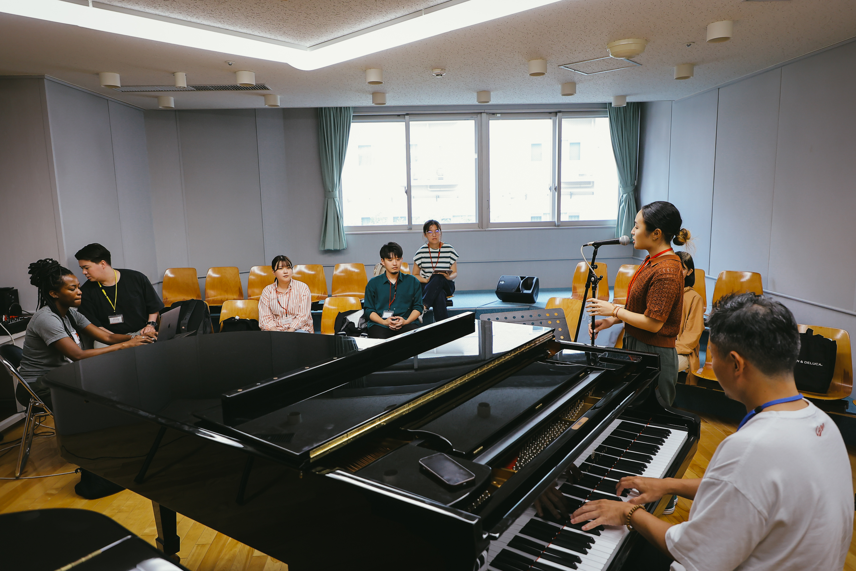 ヴォーカル・ワークショップの授業の様子