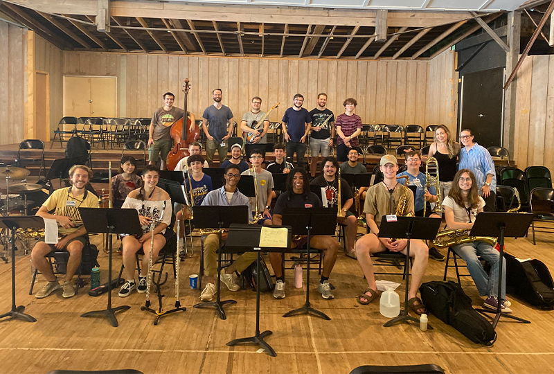 アメリカでのジャズキャンプの様子