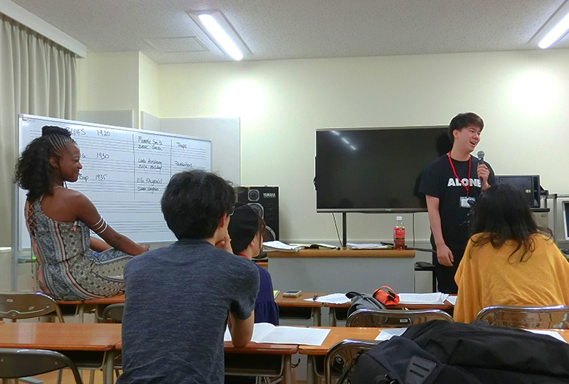 Seiko Summer Jazz Campのレッスン風景