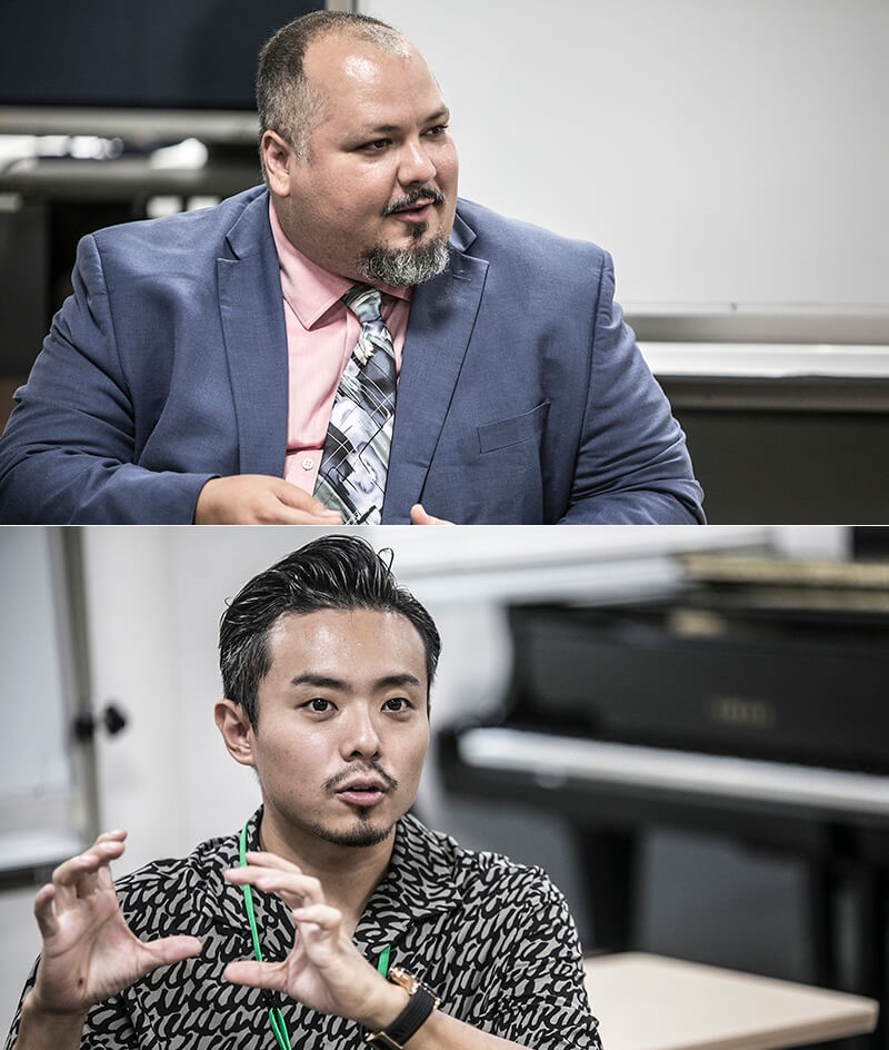 マイケルディーズさんと大林武司さん