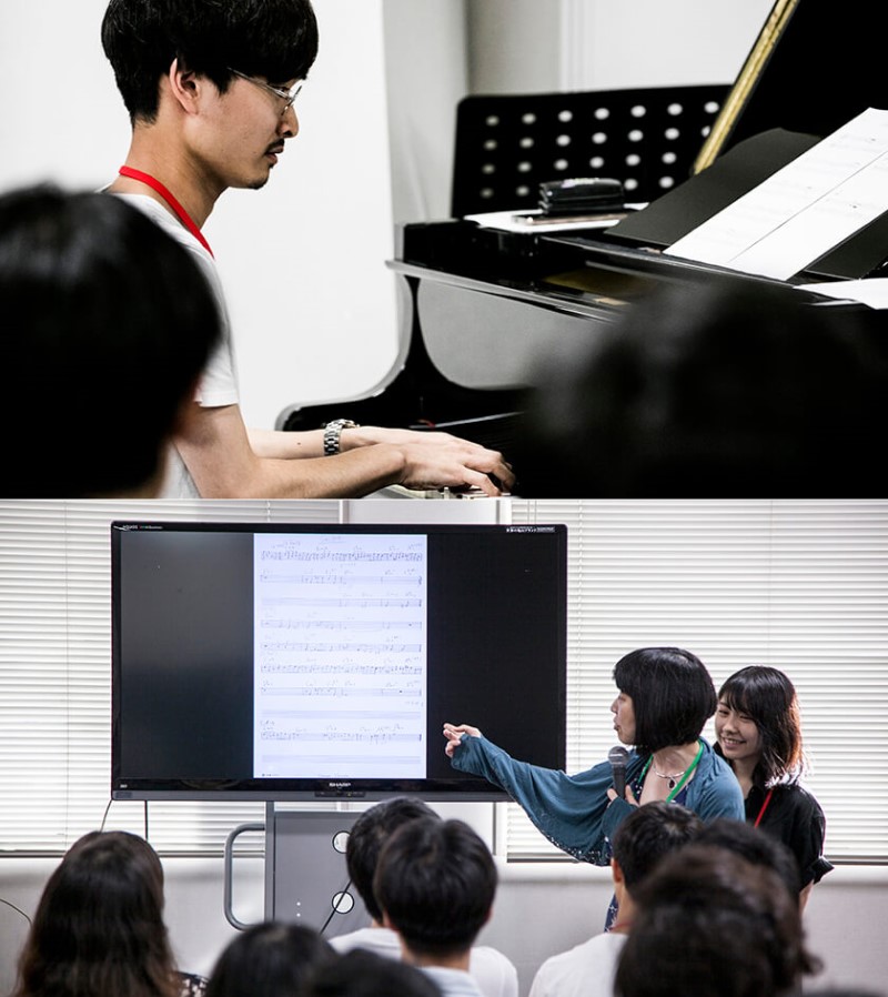 Seiko Summer Jazz Campのレッスン風景