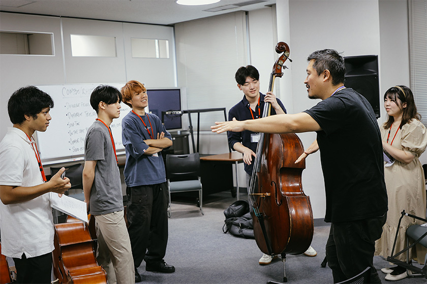 中村クラスの楽器別マスタークラスの様子