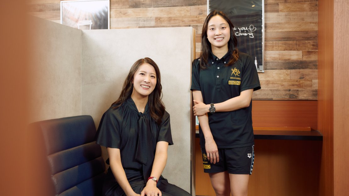 【成田実生×大橋悠依 特別対談 前編】水面下でつながる絆。2冠の女王から新星へ渡される「大舞台の心構え」