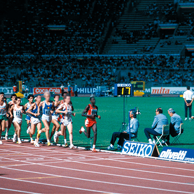 世界陸上競技選手権の公式計時を担当