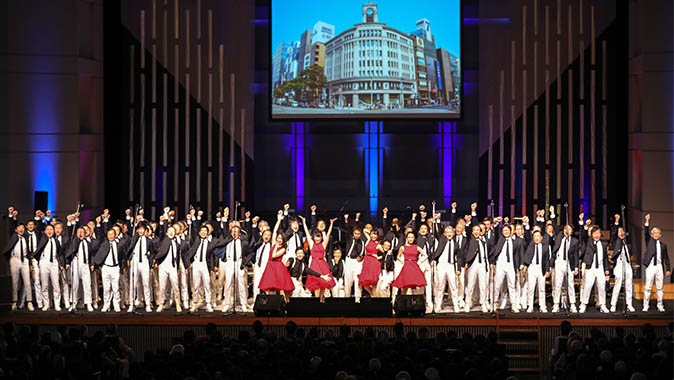 The ZIG-ZAG Roppongi Male Voice Choir and Seiko Dancers