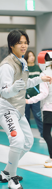 Team Seiko飯村一輝選手に習う、初めてのわくわくスポーツ教室フェンシング編が開催