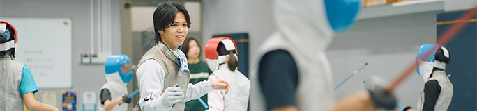 Team Seiko飯村一輝選手に習う、初めてのわくわくスポーツ教室フェンシング編が開催