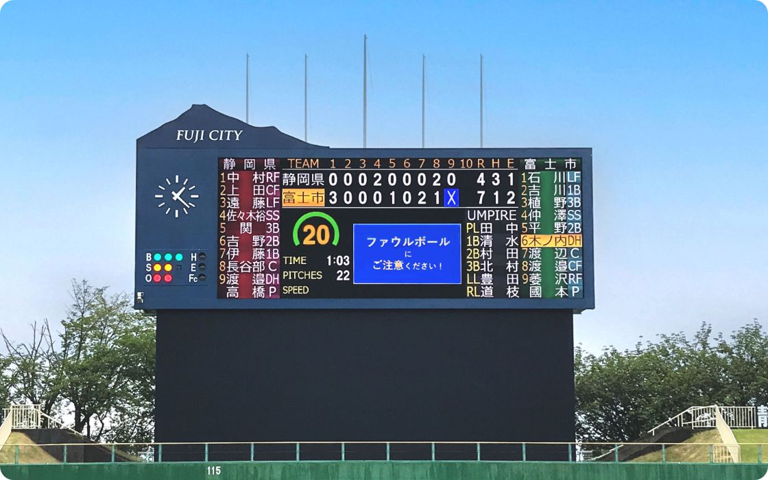 野球場スコアボード